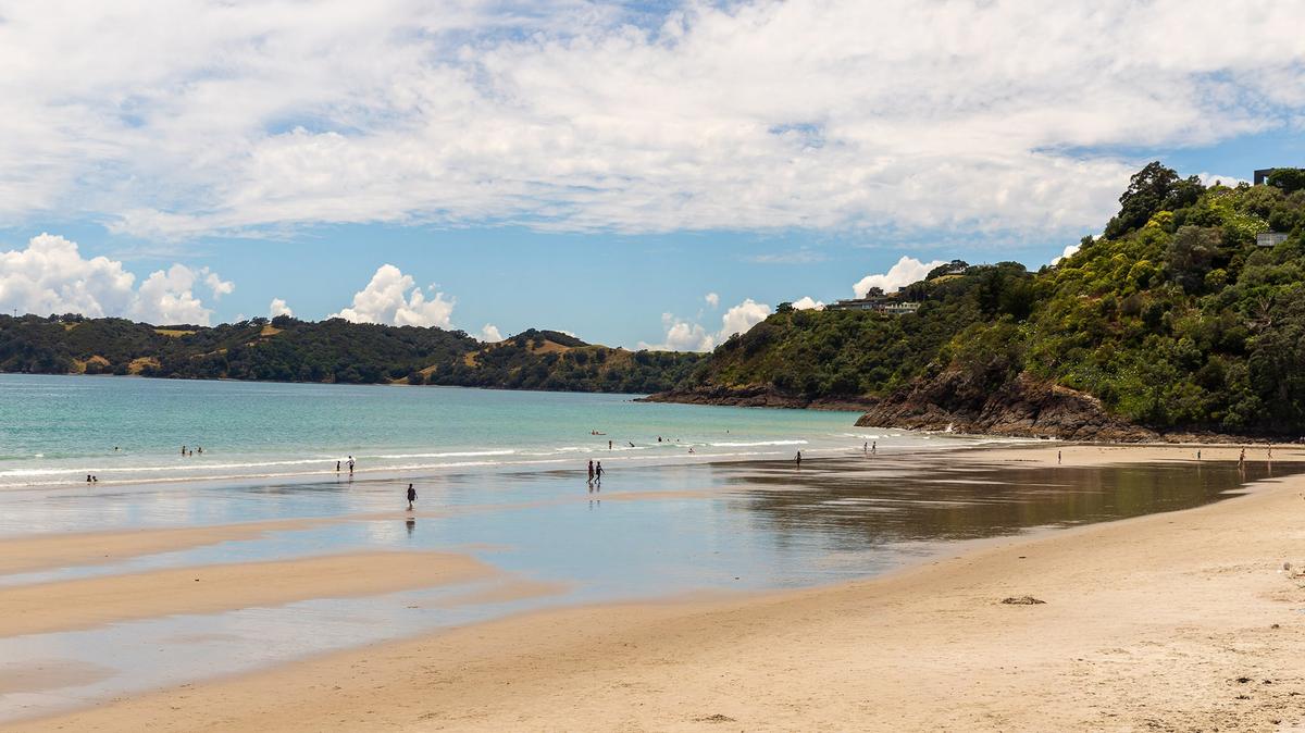 Onetangi Beach has one of the widest and flattest beaches on Waiheke, making it suitable for long walks and beach activities. (Aurelien Ducos/Shutterstock)
