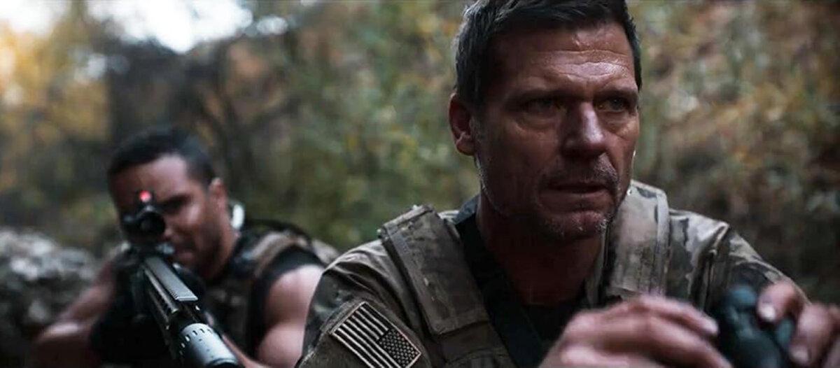 Bing (Emmanuel McCord, L) and Jeff Eriksson (Bailey Chase), in “Homestead: The Series.” (Angel Studios)