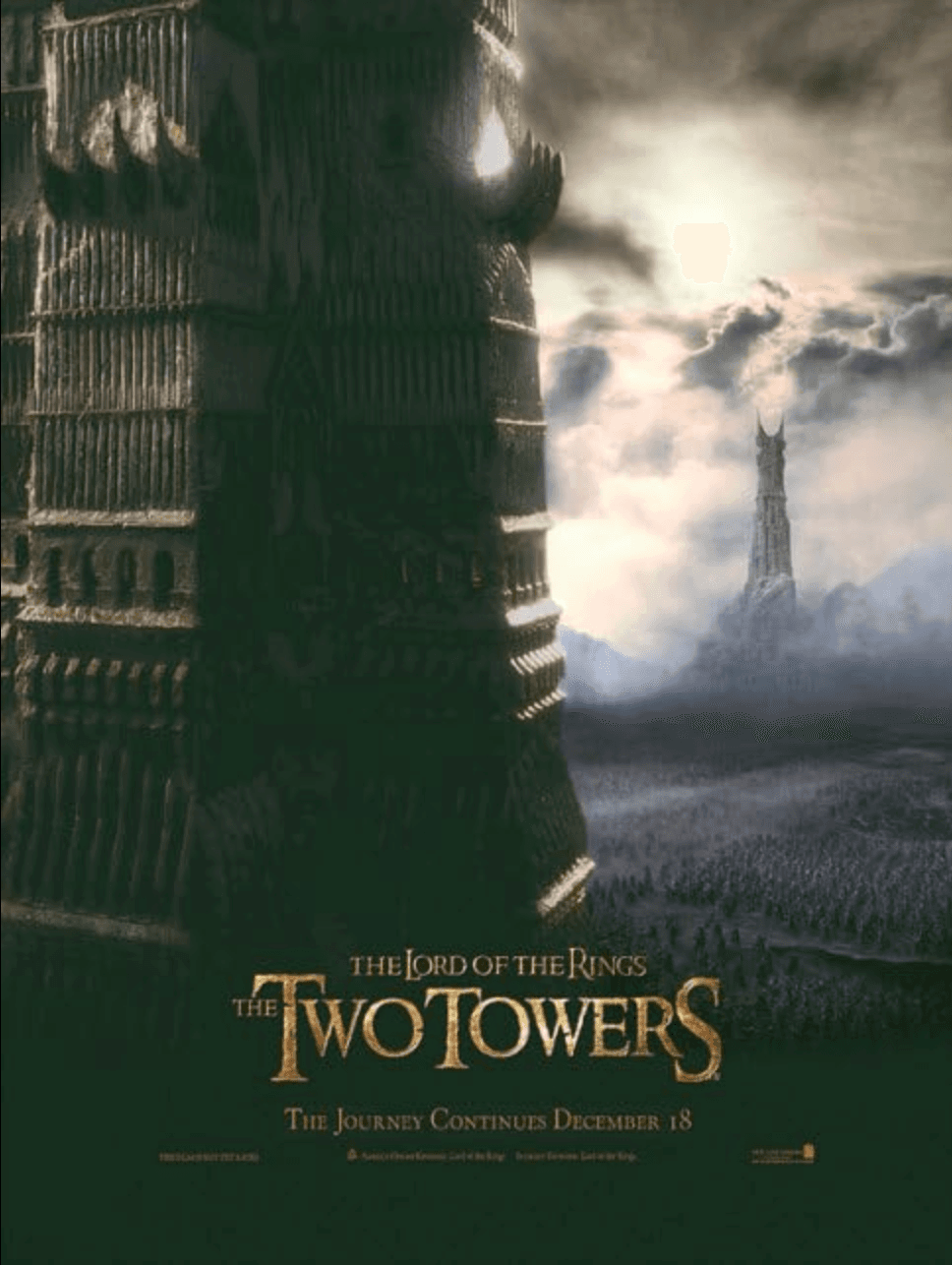A promotional poster for "The Lord of the Rings: The Two Towers." (New Line Cinema)