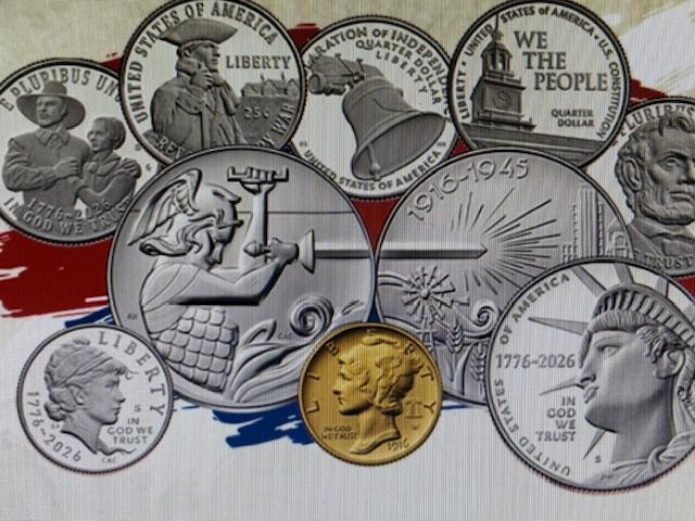 Semiquincentennial coins and medals. (United States Mint)