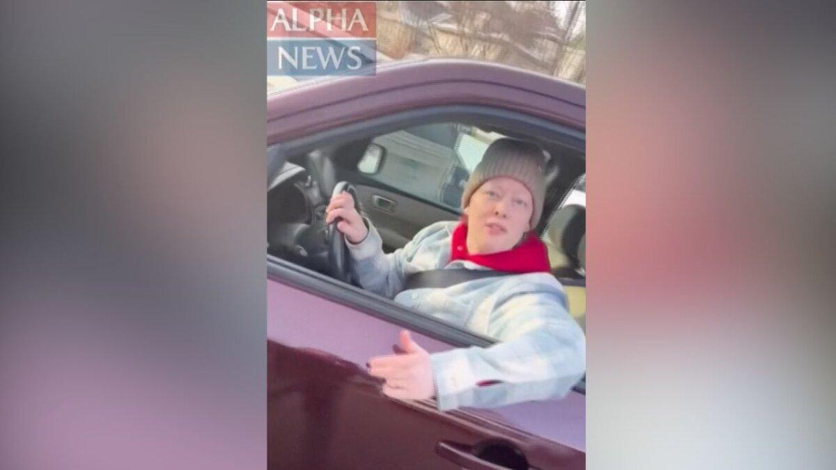 Renee Nicole Good in a vehicle before she was fatally shot in Minneapolis on Jan. 7, 2026. (Alpha News via Reuters/Screenshot via The Epoch Times)