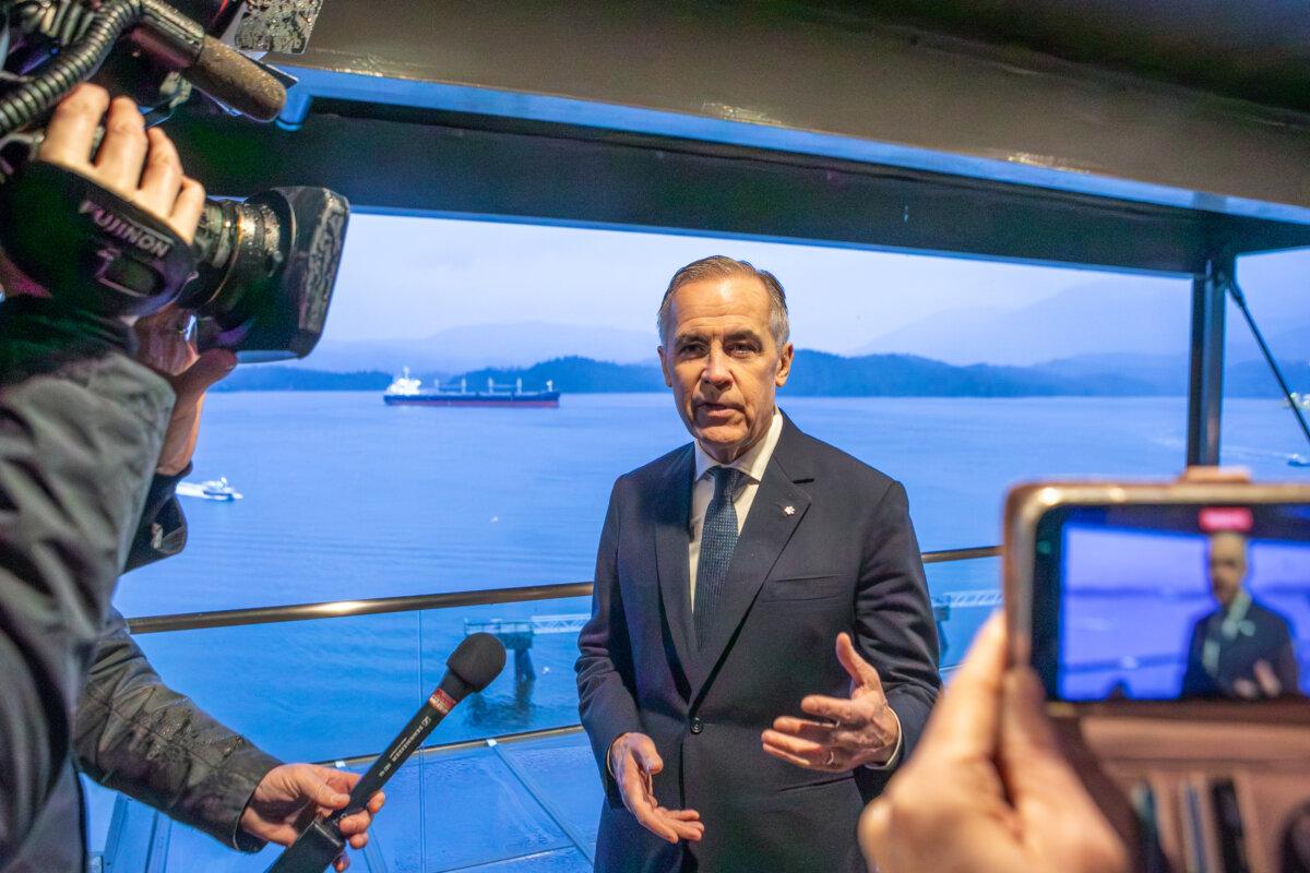 Prime Minister Mark Carney speaks after he met with Coastal First Nations Leaders in Prince Rupert, B.C., on Jan. 13, 2026. (The Canadian Press/Aaron Whitfield)