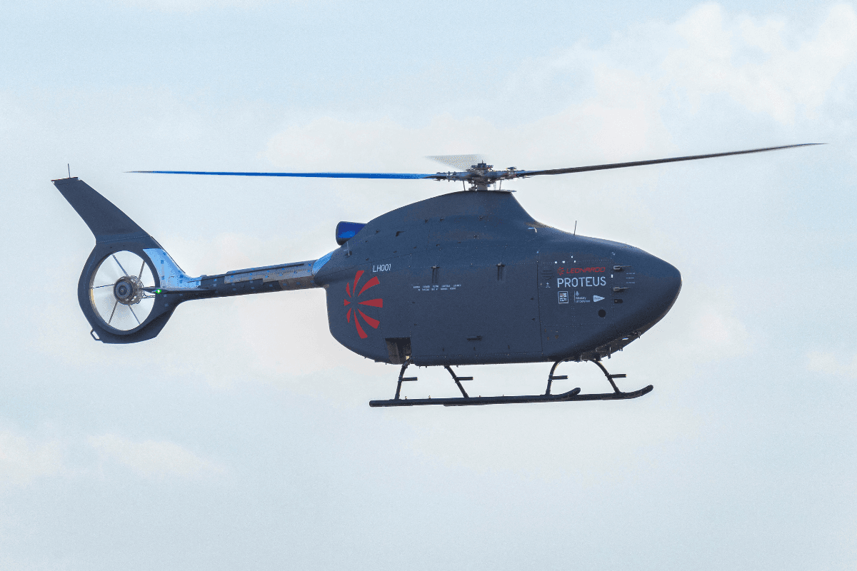 British Navy Unveils Full-Size Autonomous Helicopter