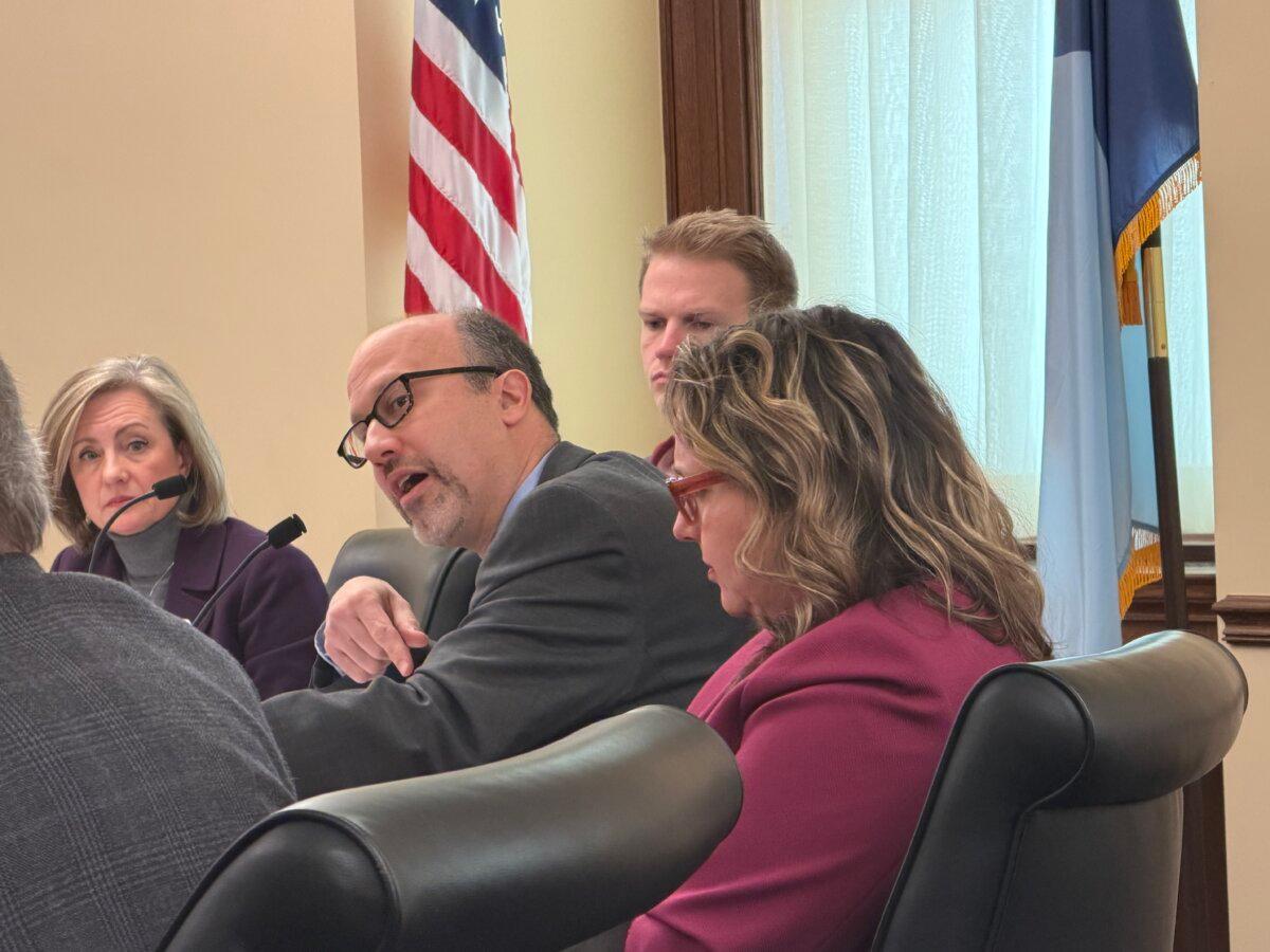 State Rep. Dave Pinto speaks at a meeting of the Fraud Prevention and State Agency Oversight Policy Committee in St. Paul, Minn., on Jan. 21, 2026. (Janice Hisle/The Epoch Times)