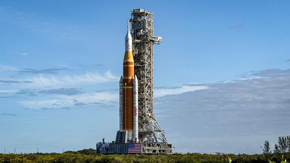 NASA Moon Rocket Rolls Back for More Repairs