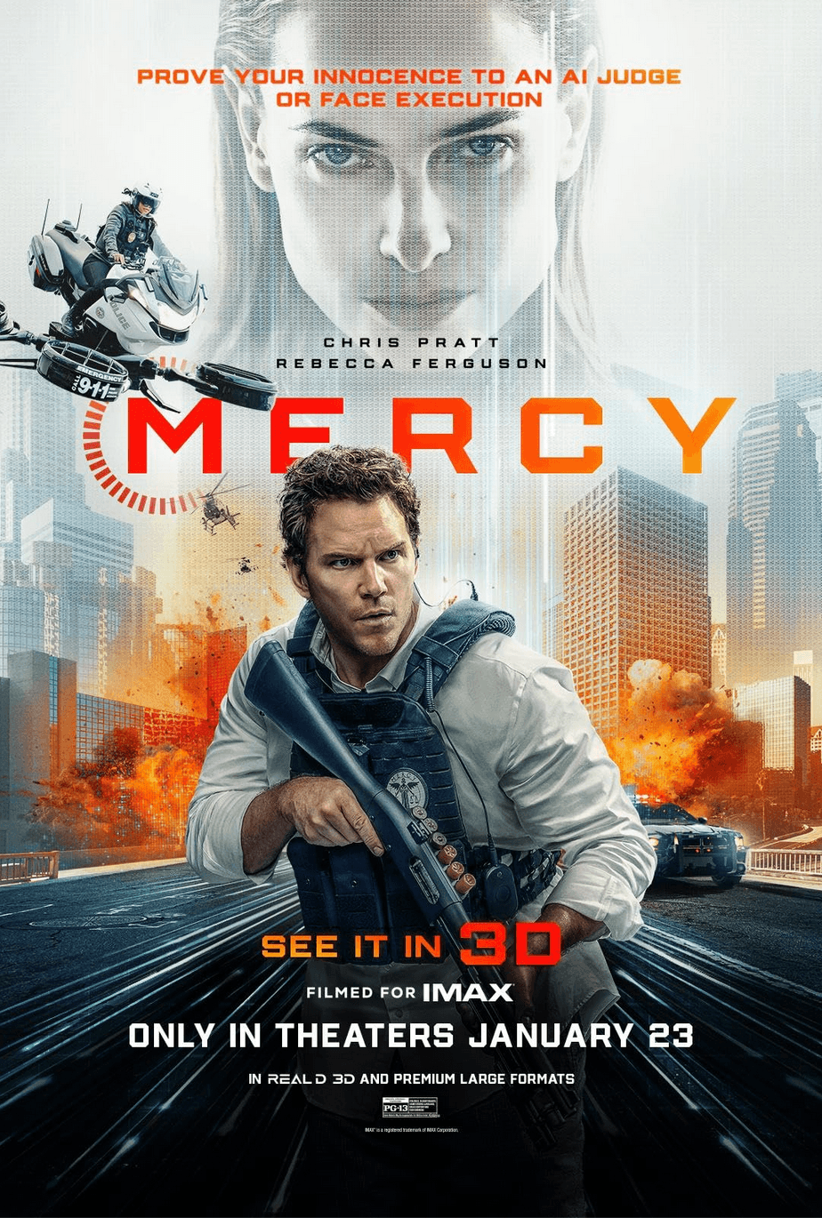 Promotional poster for "Mercy." (Sony Pictures Releasing)