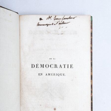 First edition of Alexis de Tocqueville’s "Democracy in America," featured by Peter Harrington at the 2026 Winter Show. (Courtesy of Peter Harrington)