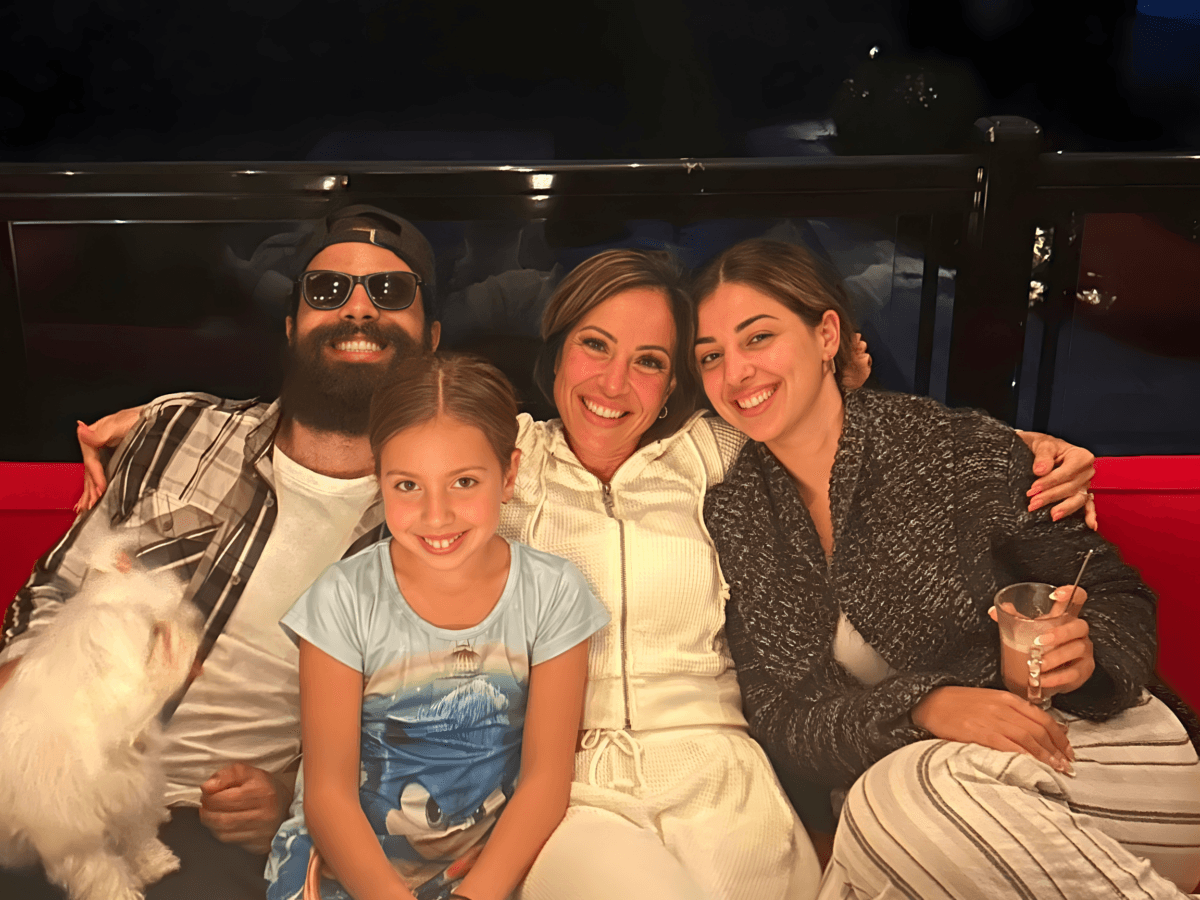 Kiano Vafaeian (left) with his mother, <span style="font-weight: 400;">Margaret Marsilla,</span> and two sisters. (Photo courtesy Margaret Marsilla)