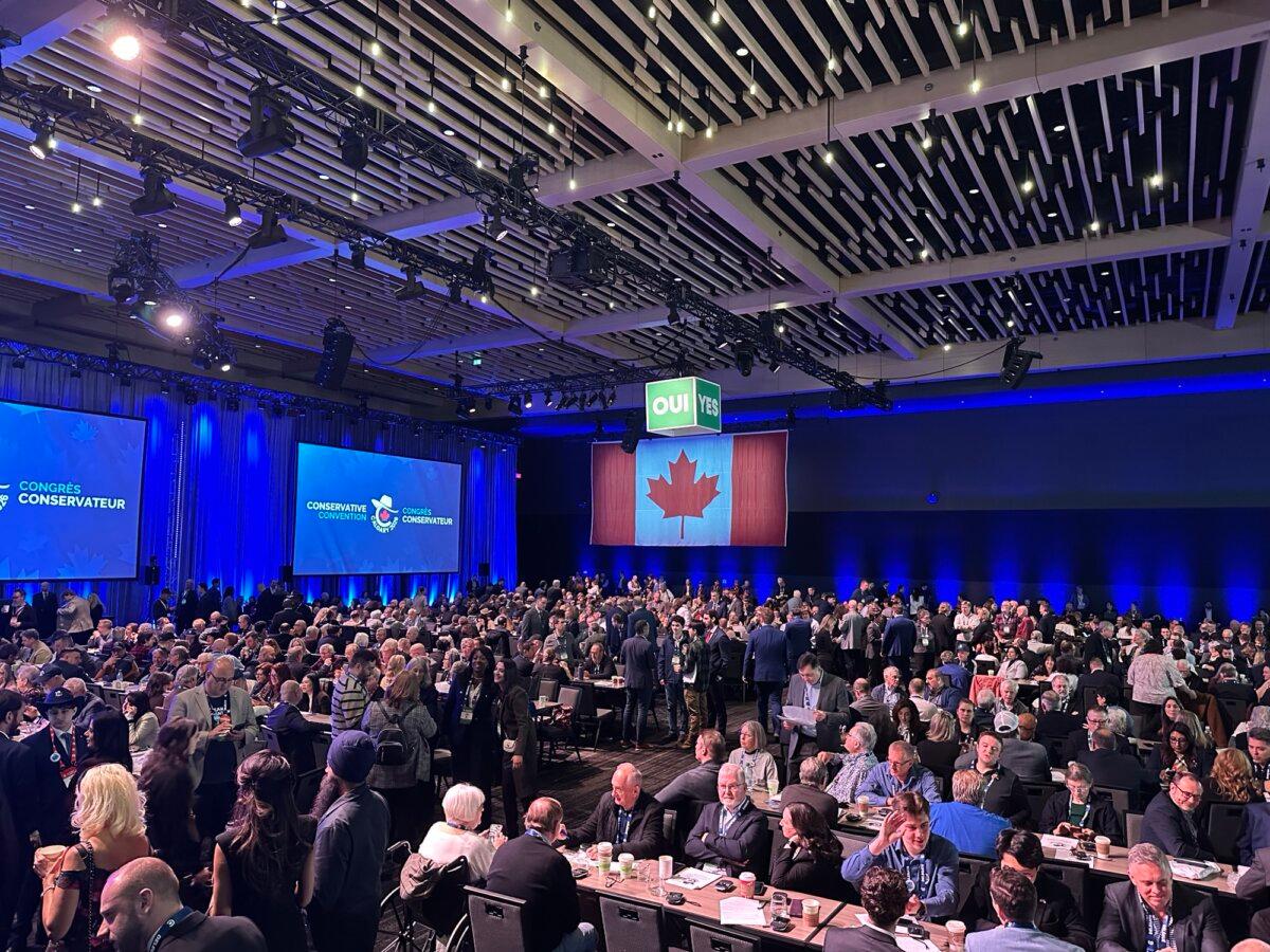 Conservative Party members take part in the party's convention at the BMO Centre in Calgary on Jan. 31, 2026. (Omid Ghoreishi/The Epoch Times)