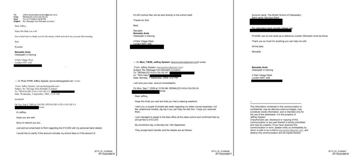 Document in the latest release by the U.S. Department of Justice as part of what are known as the "Epstein Files" on Feb. 3, 2026. (DOJ/Screenshot via The Epoch Times)