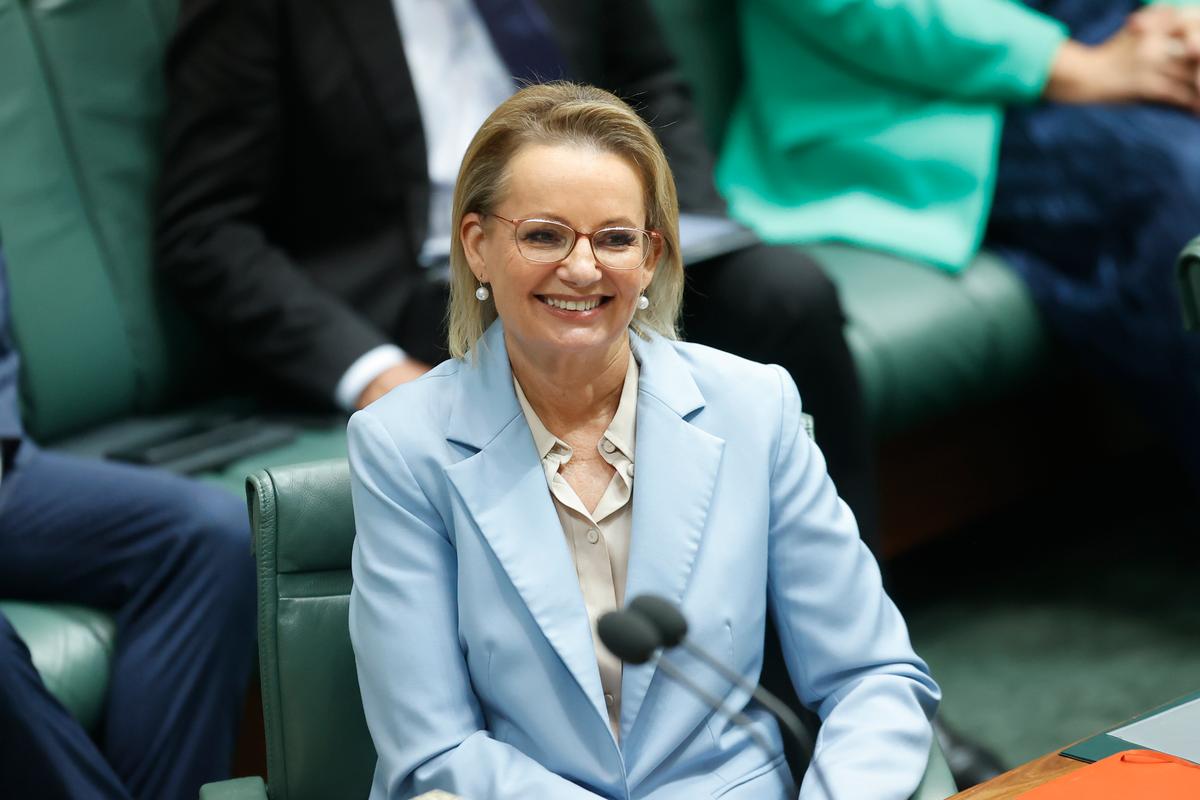 The Leader of the Opposition Sussan Ley in the House of Representatives at Parliament House in Canberra, Australia on Feb. 4, 2026. (Hilary Wardhaugh/Getty Images)
