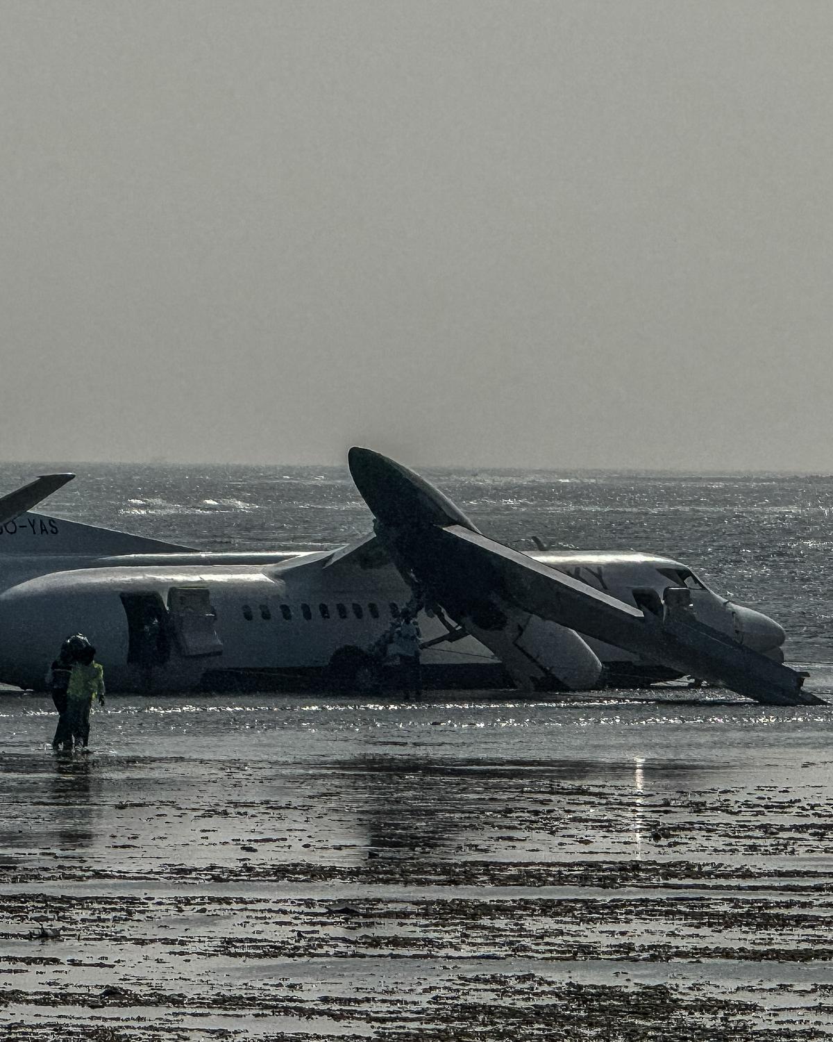 Day in Photos: Airliner Crash in Somalia, Anti-Government Protests in Albania, and JD Vance in Armenia