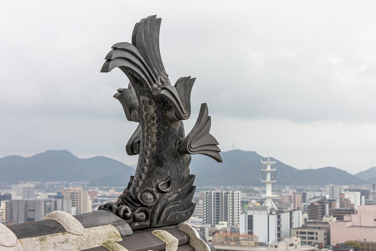 Perched atop Himeji Castle’s roof ridges, the shachihoko are mythical tiger-headed fish meant to protect the castle from fire. Each ceramic figure gleams in sunlight, adding grandeur to the castle’s silhouette. They are nearly six feet long, and their striking presence highlights both the castle’s beauty and the protective role the builders intended. (Joaquin Ossorio Castillo/Shutterstock)