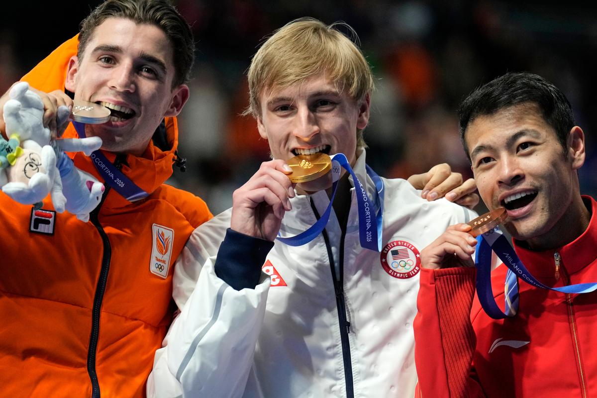 US Speedskater Jordan Stolz Wins 1,000 Meters Gold in Olympic-Record Time