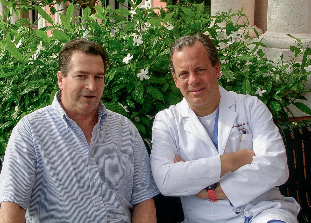 Crandall with Jeff, who was declared dead after suffering a cardiac arrest but was revived after Crandall prayed for his soul. (Courtesy of Dr. Chauncey Crandall)