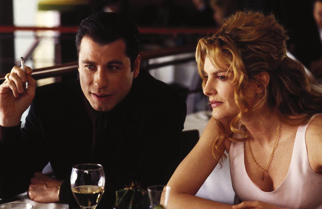 Chili Palmer (John Travolta) and Karen Flores (Rene Russo), in "Get Shorty." (MGM/UA Distribution Co.)