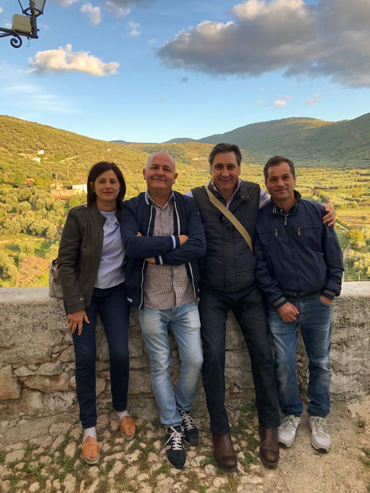 Tony Tardio (2nd R) with his cousins in Italy. (Courtesy of Tony Tardio)