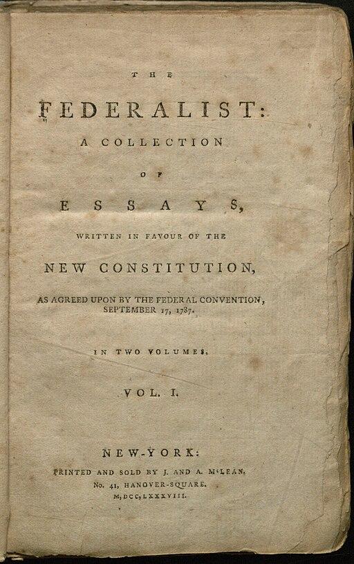 The Federalist Papers. Yale Law Library. (SA-CC BY 2.0)