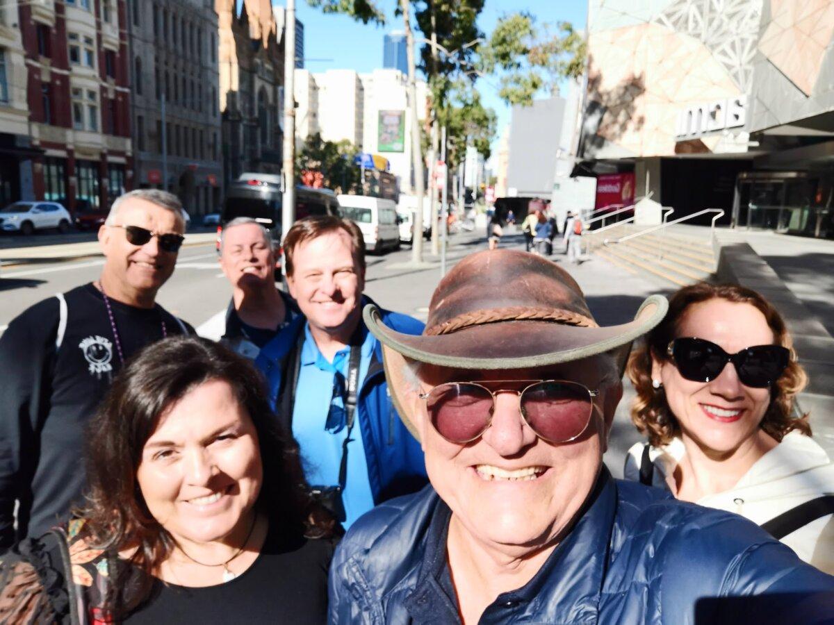 Fred Garcarczyk during a city tour in Melbourne, Australia. (Courtesy of Fred Garcarczyk)