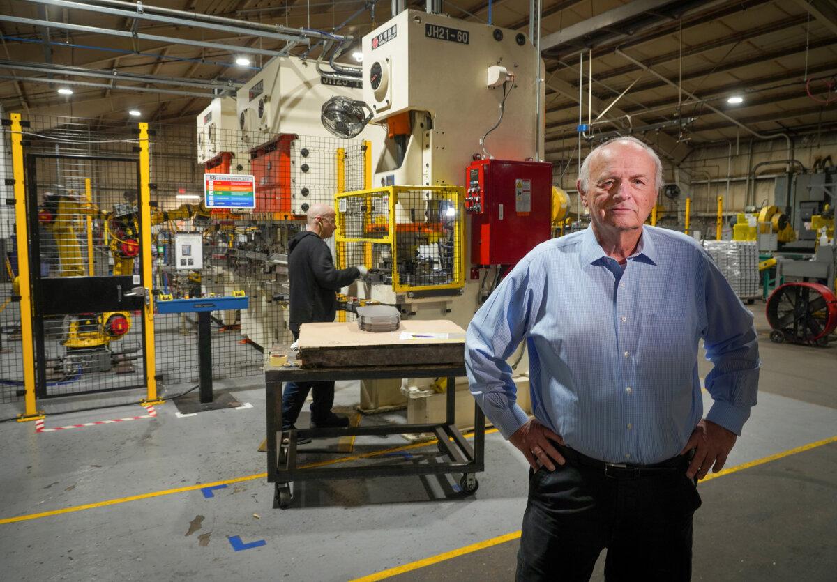 John Bundy in his family's business, USA Pan, in Glenwillard, Pennsylvania, on Tuesday, Feb. 3, 2026. (Steve Mellon/Pittsburgh Post-Gazette/TNS)