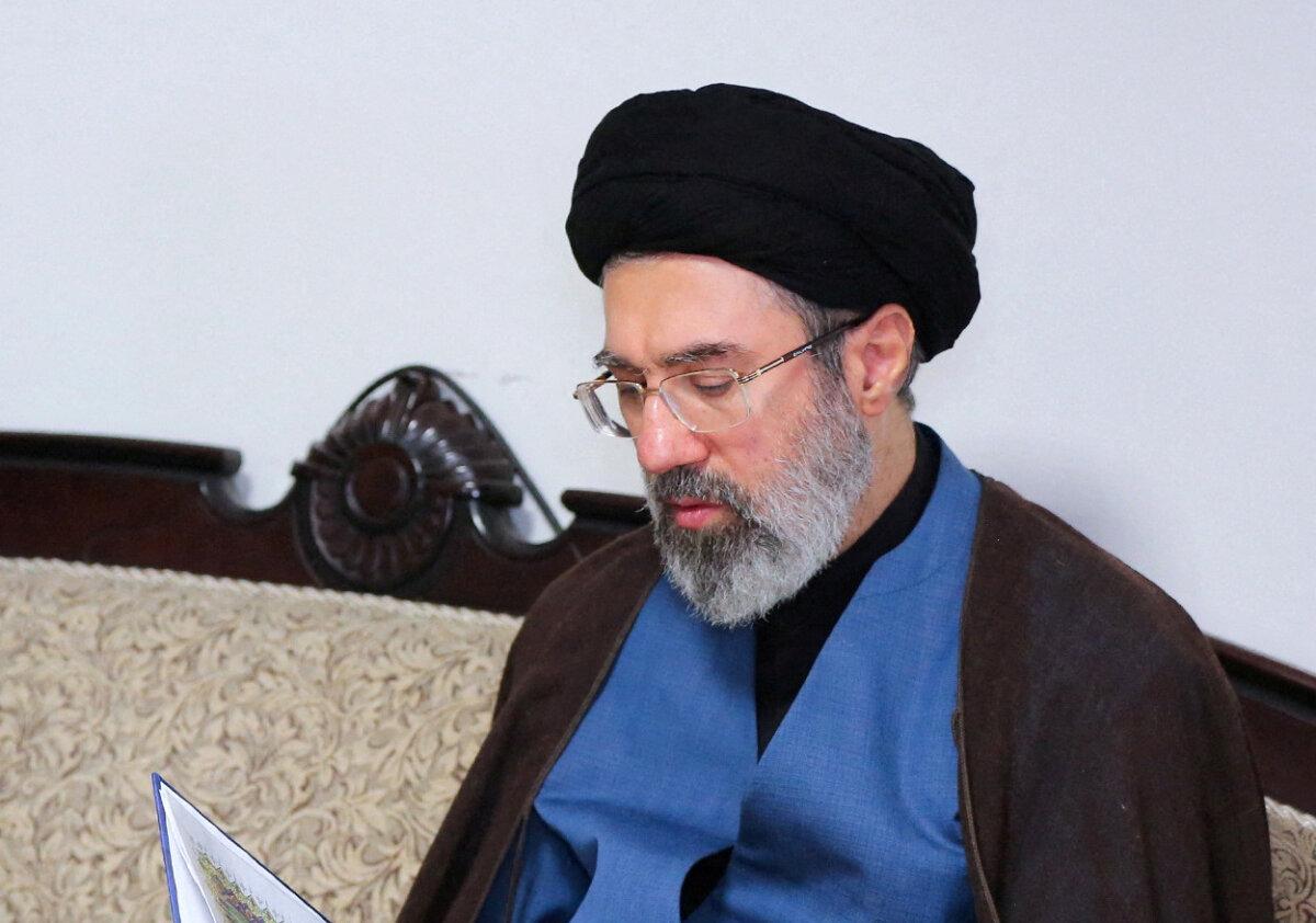 Mojtaba Khamenei, the second son of Iranian leader Ayatollah Ali Khamenei, visits Hezbollah's office in Tehran, Iran, on Oct. 1, 2024. (Office of the Iranian Supreme Leader/WANA/Handout via Reuters)