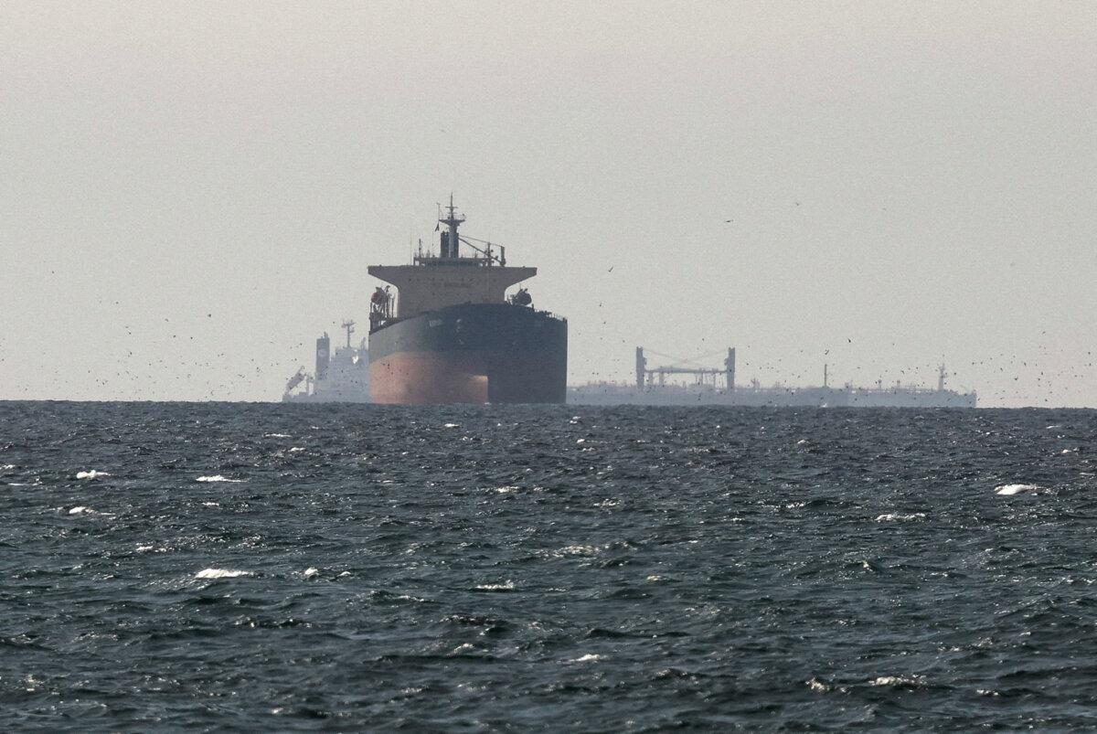 Tankers sail in the Gulf, near the Strait of Hormuz, as seen from northern Ras al-Khaimah, near the border with Oman’s Musandam governance, amid the U.S.-Israeli conflict with Iran, in the United Arab Emirates on March 11, 2026. (Reuters)