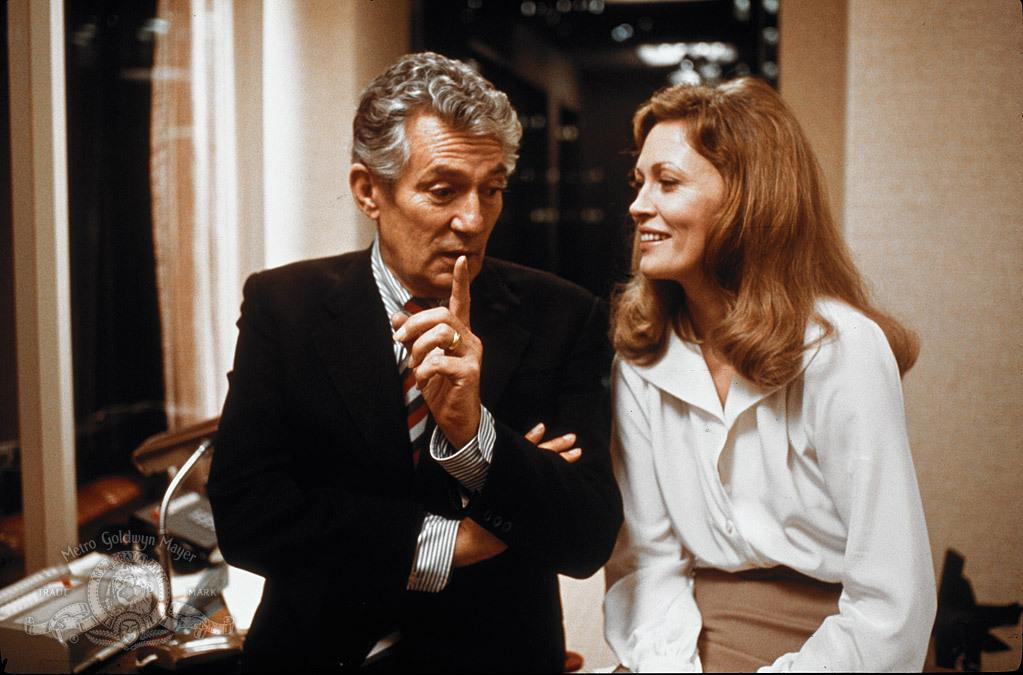 Howard Beale (Peter Finch) and Diana Christensen (Faye Dunaway), in "Network." (Metro-Goldwyn-Mayer)