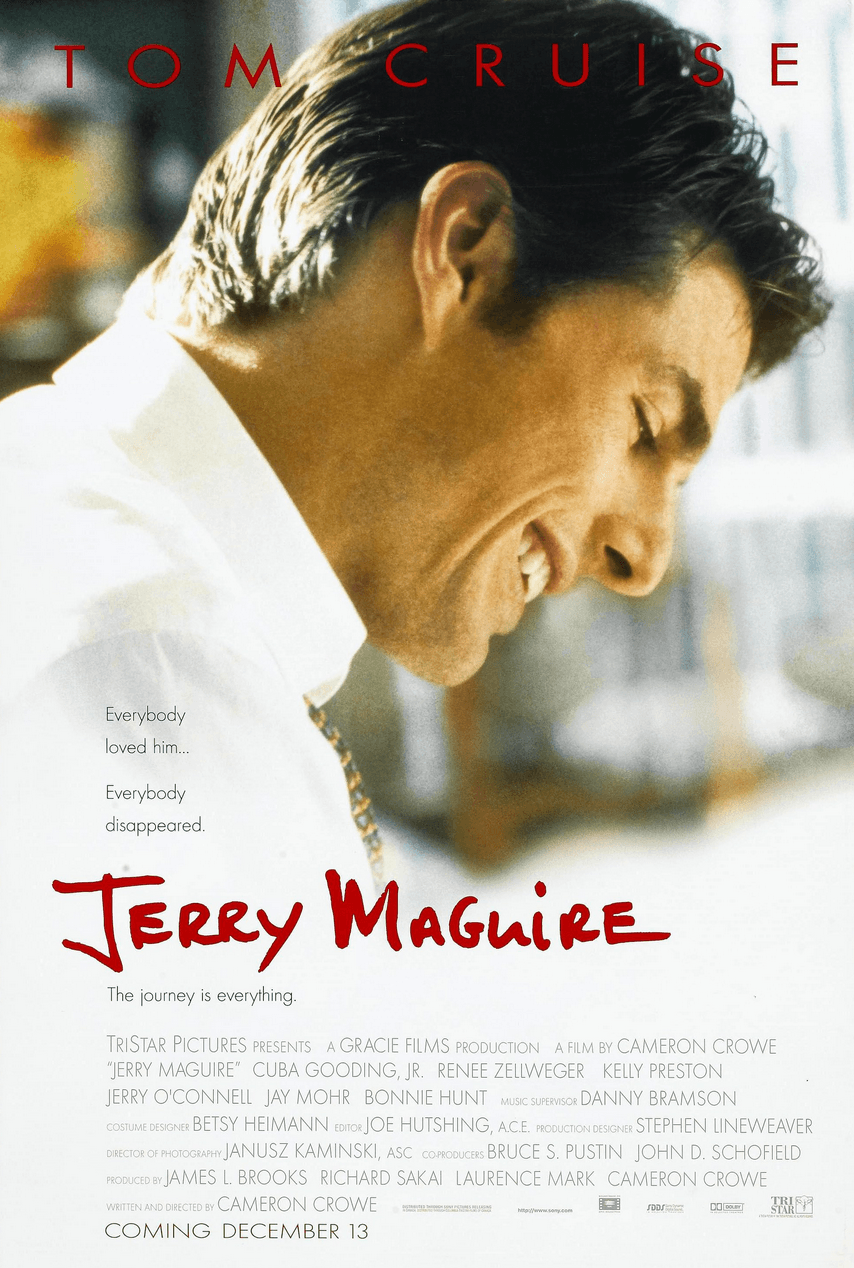 Promotional poster for “Jerry Maguire.” (TriStar Pictures)