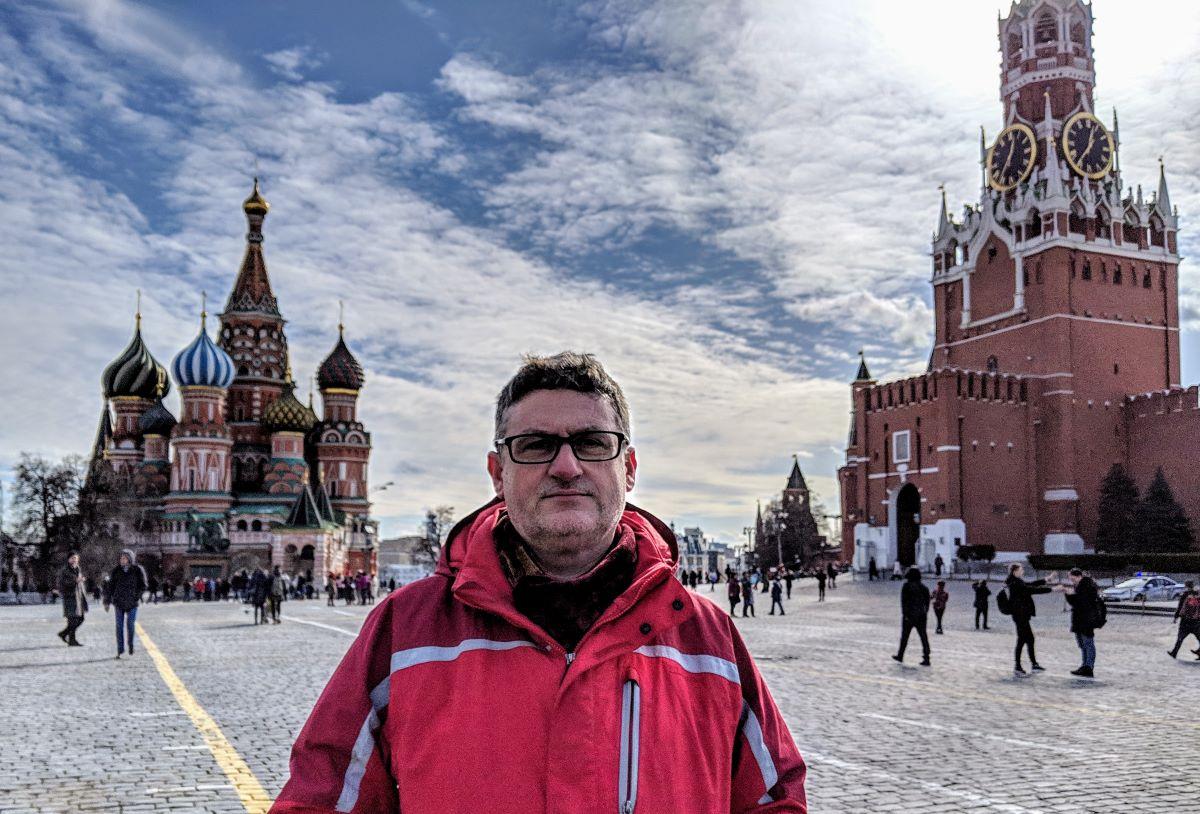 Mark Galeotti in Red Square, Moscow, 2019. (<a href="https://commons.wikimedia.org/wiki/User:Mark_Galeotti">Mark Galeotti</a>/<a href="https://creativecommons.org/licenses/by-sa/4.0/">CC BY-SA 4.0</a>)