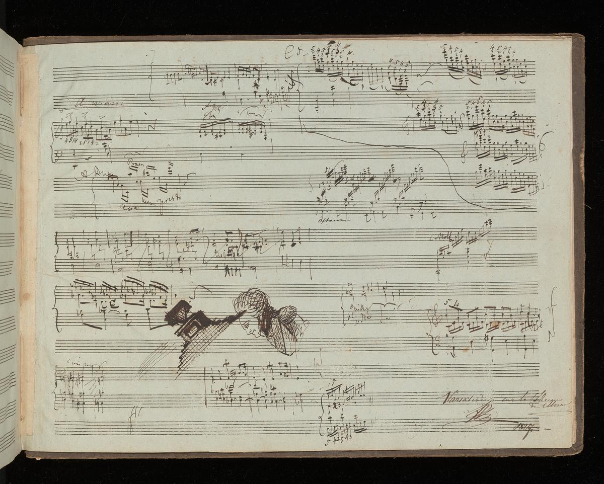 Variations on Mozart’s “Là ci darem la mano” (There we will give each other our hands), 1827, by Frédéric Chopin. Robert Owen Lehman Collection, Morgan Library & Museum, New York City. (Courtesy of the Morgan Library & Museum)