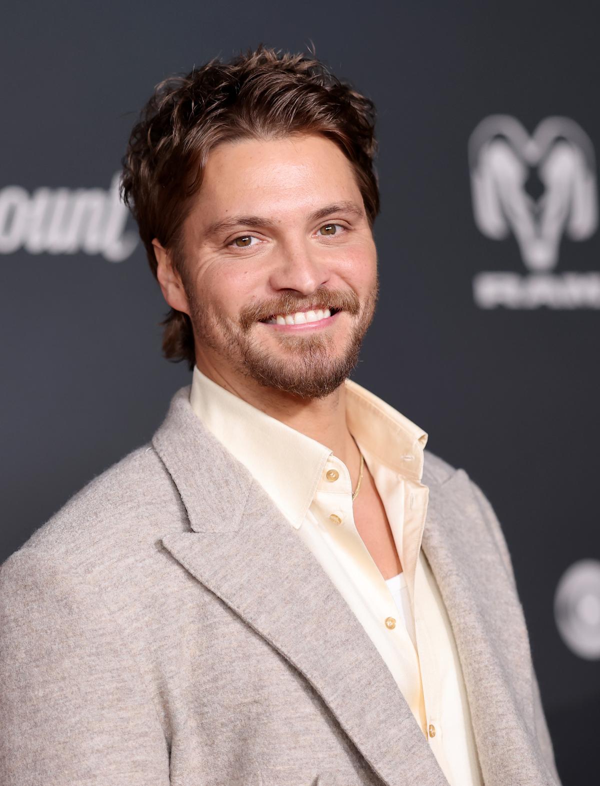 Luke Grimes at the Los Angeles Premiere of "Marshals" at the Autry Museum of the American West on Feb. 24, 2026. (Amy Sussman/Getty Images)