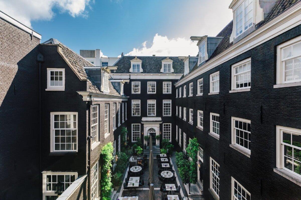 The Dylan Amsterdam's private courtyard is the perfect place to relax after a day of exploring The Nine Streets canal-side neighborhood of vintage shops and galleries. (Knack)
