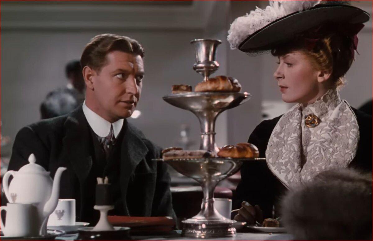 A younger Clive Wynne-Candy (Roger Livesey) meets Edith Hunter (Deborah Kerr), in “The Life and Death of Colonel Blimp.” (General Film Distributors)