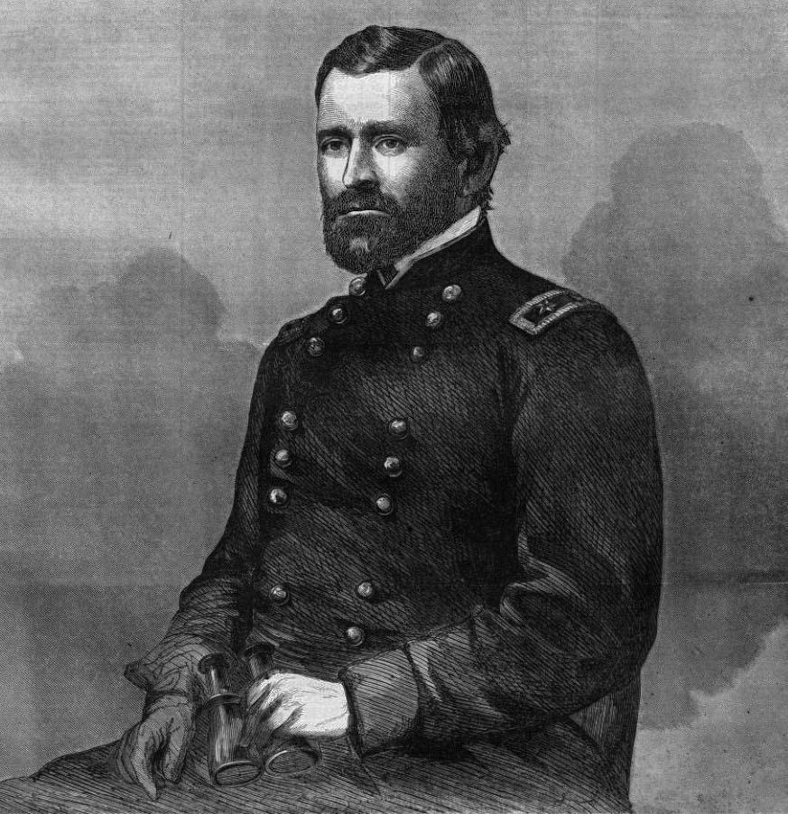 Gen. Ulysses S. Grant. Mark Twain helped Grant complete his memoirs. <a href="https://upload.wikimedia.org/wikipedia/commons/e/e0/General_Ulysses_S._Grant_2.jpg">(CC BY-SA 2.0)</a>