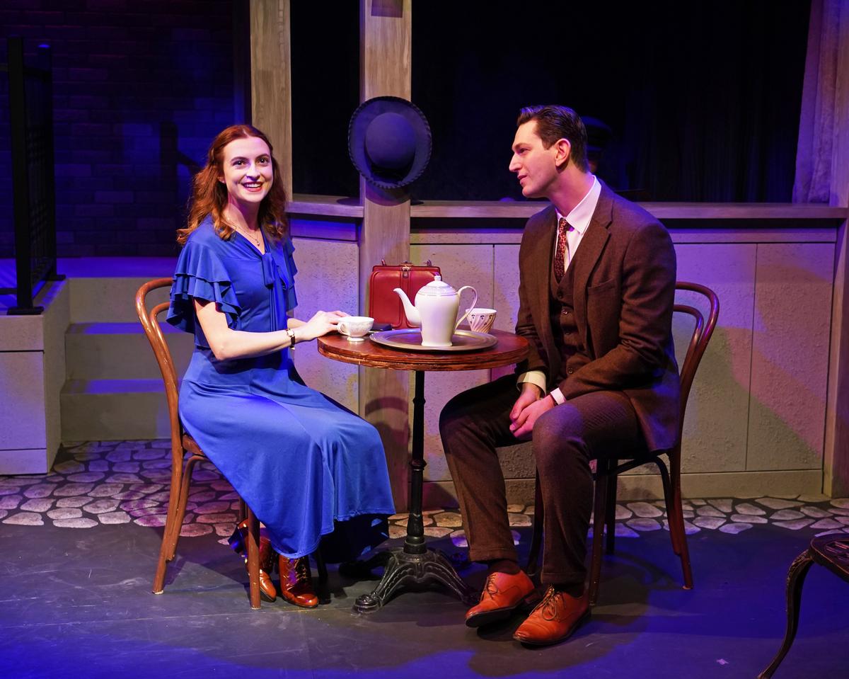 Chava (Becca Suskauer) and Charlie (Harris Milgrim) get to know each other, in "How My Grandparents Fell in Love." (Carol Rosegg)