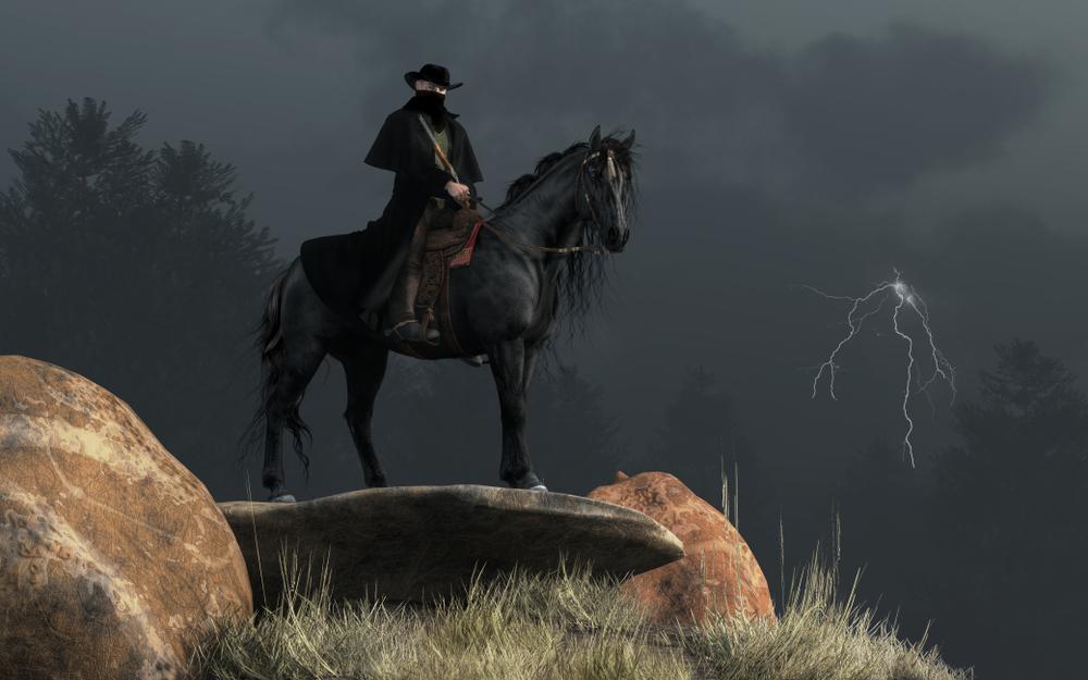 Clay Carson wants to distance himself from his outlaw past, but can he? (<a href="https://www.shutterstock.com/g/Daniel+Eskridge">Daniel Eskridge</a>/<a href="https://www.shutterstock.com/image-illustration/on-dark-stormy-day-man-rides-1143676529?trackingId=4eccfc52-72d9-44bc-b1b8-138bbd72e0dd&listId=searchResults">Shutterstock</a>)