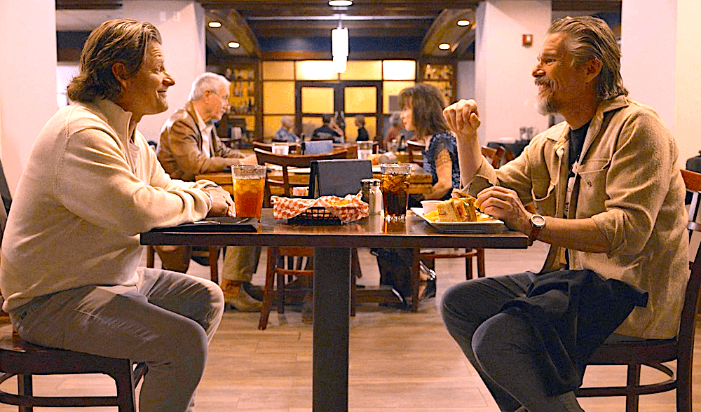 Jason (Steve Zahn, L) and Brian (Ethan Hawke), in "She Dances." (Macaroni Art Productions/EKKL Entertainment)