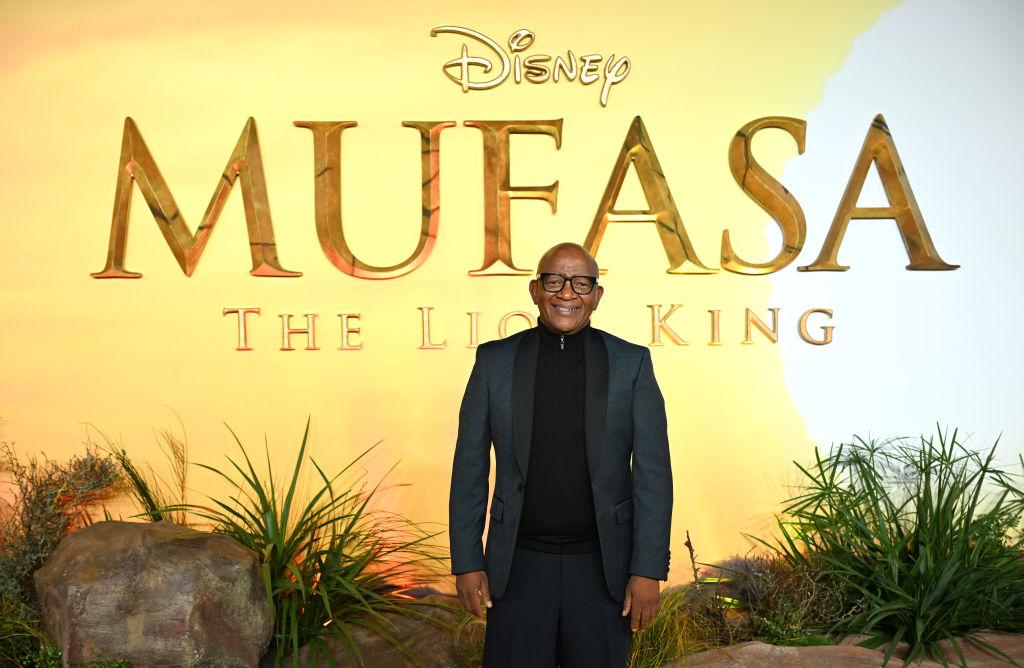 Lebohang Morake attends the UK Premiere of Disney's "Mufasa: The Lion King" at Cineworld Leicester Square in London, England, on Dec. 11, 2024. (Kate Green/Getty Images for The Walt Disney Company Limited)