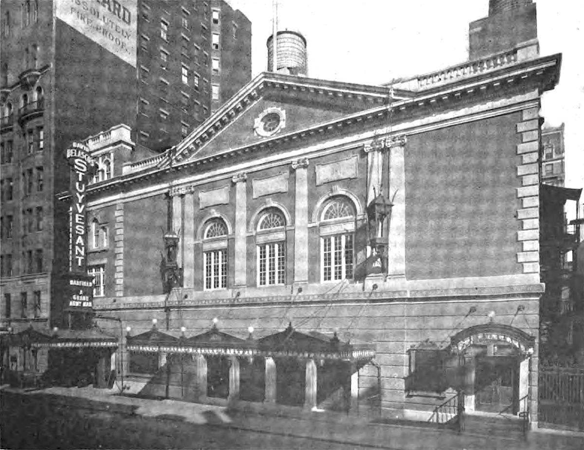 The Belasco Theatre in 1907. (Public Domain)
