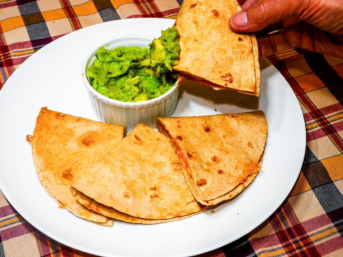 Skillet-Toasted Cheese Quesadilla