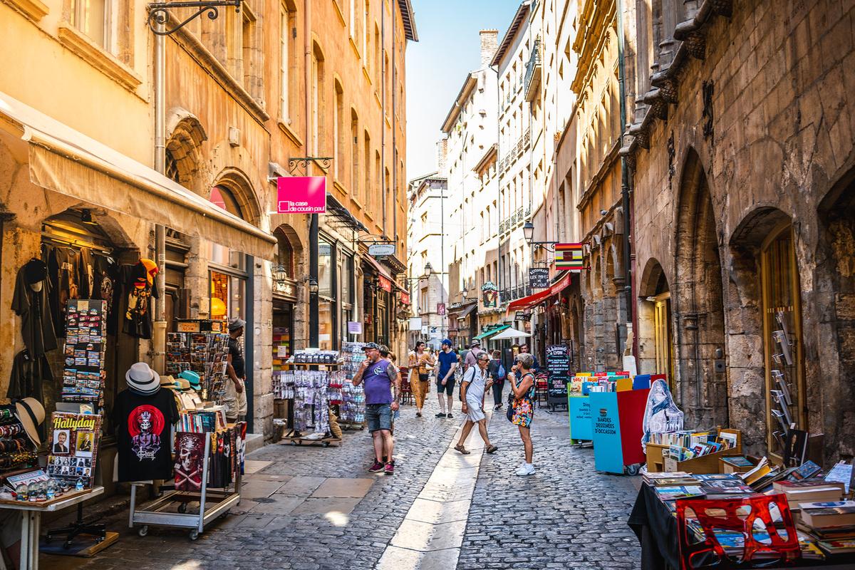 Vieux Lyon, the city's historic old town, contains Renaissance-era buildings, narrow streets, and courtyards. As one of the largest preserved Renaissance neighborhoods in Europe, it is also a UNESCO World Heritage Site. (Julien Viry/Getty Images)