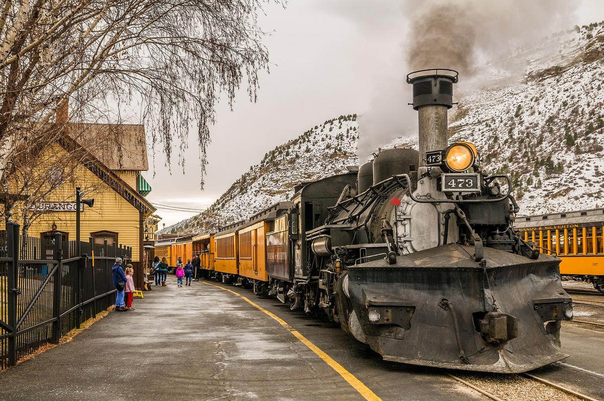 The Durango & Silverton Narrow Gauge Railroad is a historic steam-powered train line operating since 1882. (Glenn van der Knijff/Getty Images)