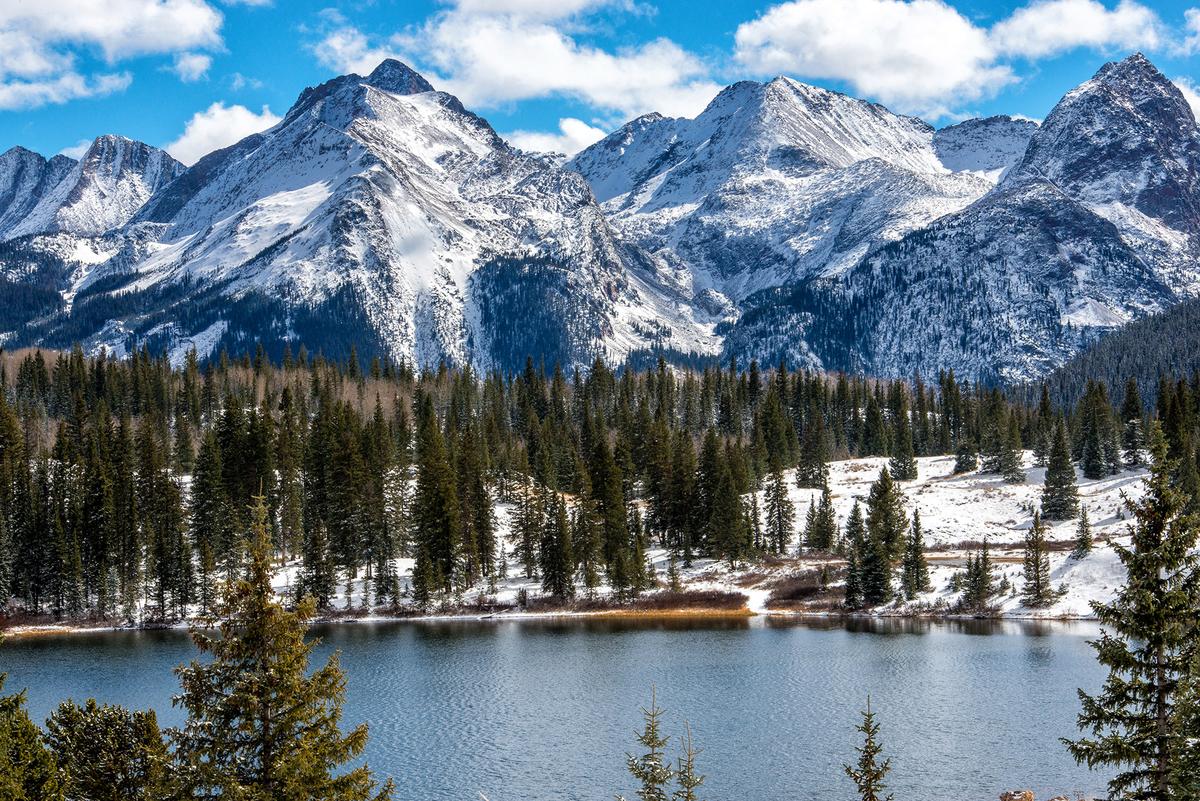 Colorado's mountains are part of the Rocky Mountain range. The region supports year-round recreation, including skiing, hiking, climbing, and wildlife viewing. (Hillary Kladke/Getty Images)