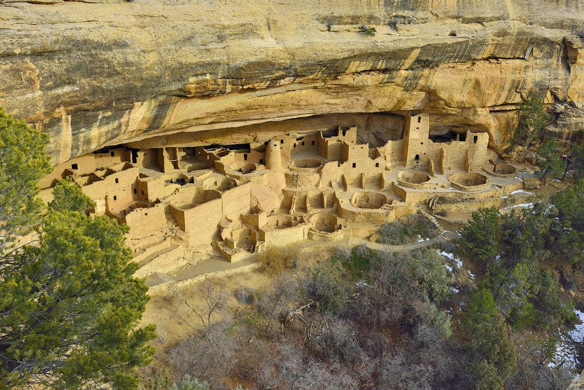 Ancestral Pueblo people built Cliff Palace in the late 12th century in what is now Mesa Verde National Park, Colo. (Alexey Kamenskiy/Shutterstock)
