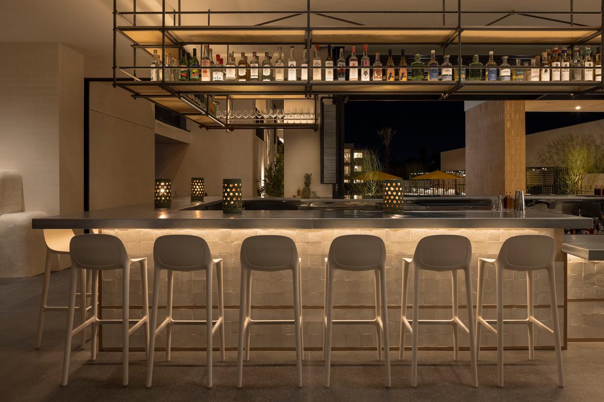 Maleza Restaurant & Bar in the Drift Hotel in Palm Springs. (Courtesy of Erin Feinblatt)