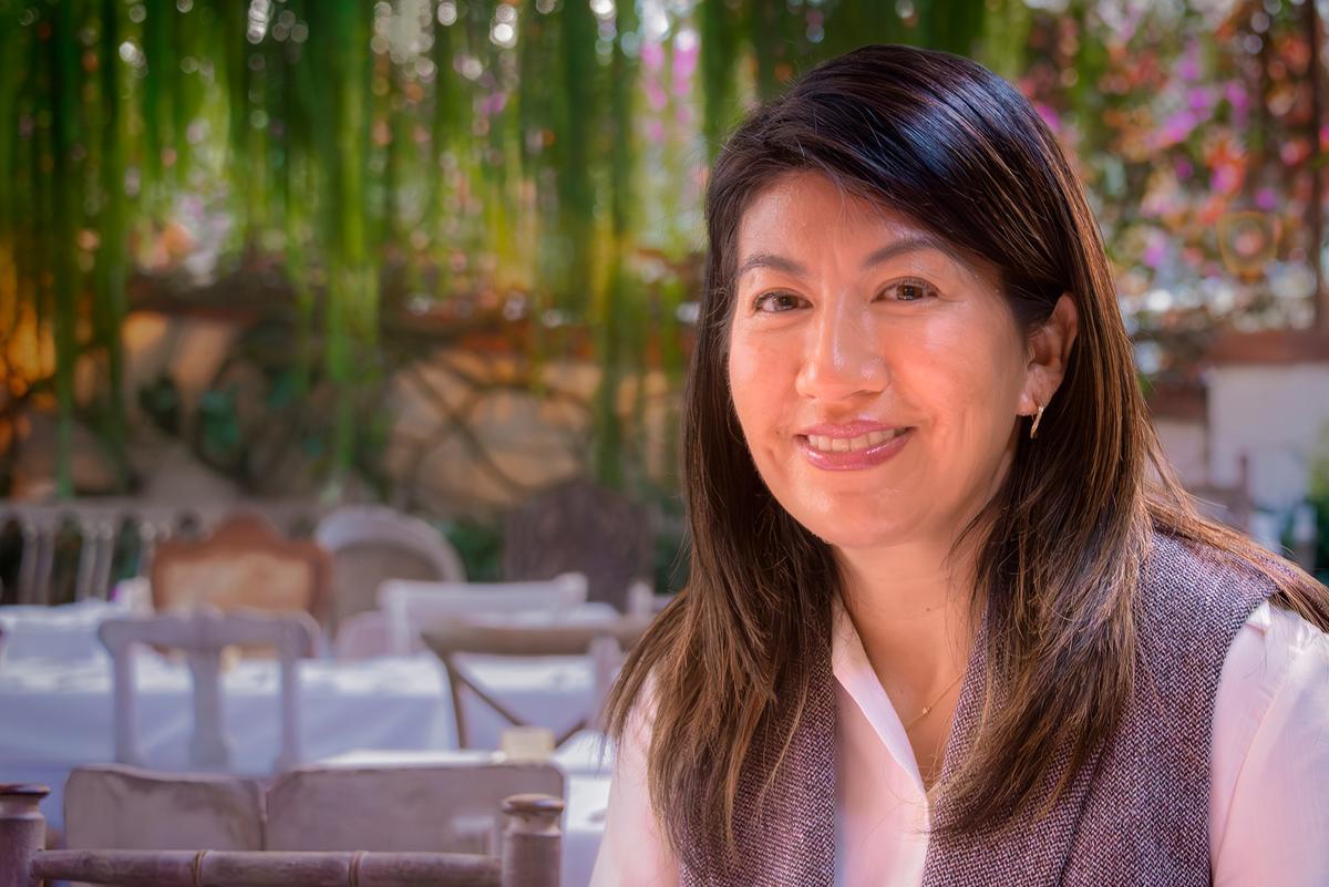 Kuoda Travel founder and CEO Mery Calderón hosted the authors at Museo Larco’s lanai restaurant in Lima, Peru. (Maria Coulson)