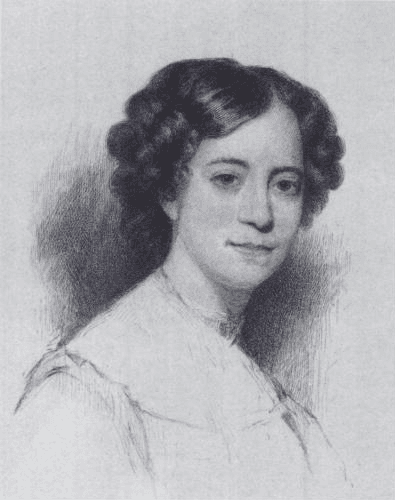 Sophia Peabody Hawthorne, 1884, by Stephen Alonzo. Etching. (Public Domain)