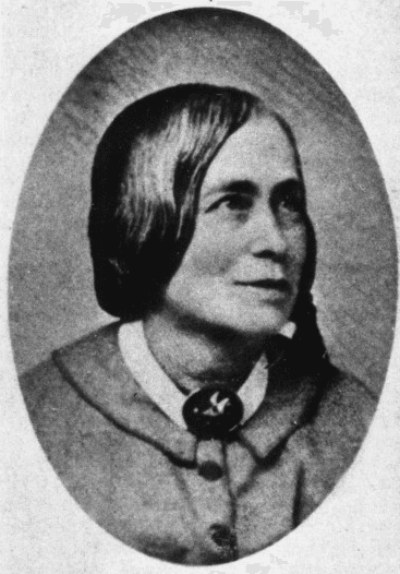 A portrait of Sophia Peabody Hawthorne, 1896, by Maria S. Porter. (Public Domain)