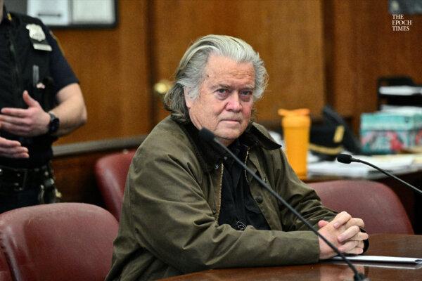 Steve Bannon attends a court hearing at Manhattan Criminal Court in New York City on Nov. 12, 2024. (Adam Gray/AFP via Getty Images)