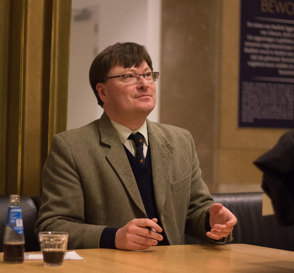 Adrian Goldsworthy, at the Dutch presentation of "Augustus: First Emperor of Rome." (<a href="https://commons.wikimedia.org/wiki/User:1Veertje">1Veertje</a>/<a href="https://creativecommons.org/licenses/by-sa/4.0/deed.en">CC BY-SA 4.0</a>)